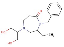 4-benzyl-3-ethyl-1-[2-hydroxy-1-(hydroxymethyl)ethyl]-1,4-diazepan-5-one