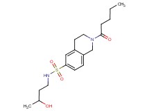 N-(3-hydroxybutyl)-2-pentanoyl-1,2,3,4-tetrahydroisoquinoline-6-sulfonamide