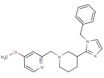 2-{[3-(1-benzyl-1H-imidazol-2-yl)-1-piperidinyl]methyl}-4-methoxypyridine