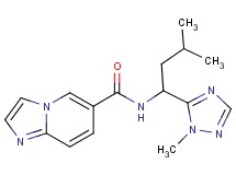 N-[3-methyl-1-(1-methyl-1H-1,2,4-triazol-5-yl)butyl]imidazo[1,2-a]pyridine-6-carboxamide