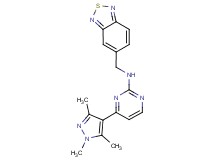 N-(2,1,3-benzothiadiazol-5-ylmethyl)-4-(1,3,5-trimethyl-1H-pyrazol-4-yl)pyrimidin-2-amine