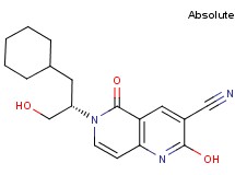 6-[(1S)-2-cyclohexyl-1-(hydroxymethyl)ethyl]-2-hydroxy-5-oxo-5,6-dihydro-1,6-naphthyridine-3-carbonitrile