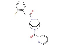 (1S*,5R*)-6-[(2-fluorophenyl)acetyl]-3-(2-pyridinylcarbonyl)-3,6-diazabicyclo[3.2.2]nonane