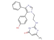 2-({2-[5-(4-hydroxyphenyl)-4-phenyl-1H-imidazol-1-yl]ethyl}amino)-6-methylpyrimidin-4(3H)-one