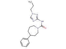 4-phenyl-N-(1-propyl-1H-1,2,4-triazol-3-yl)-1-azepanecarboxamide trifluoroacetate