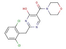 2-(2,6-dichlorobenzyl)-5-(morpholin-4-ylcarbonyl)pyrimidin-4-ol