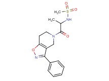 N-[1-methyl-2-oxo-2-(3-phenyl-6,7-dihydroisoxazolo[4,5-c]pyridin-5(4H)-yl)ethyl]methanesulfonamide