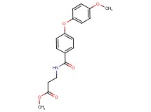 methyl 3-{[4-(4-methoxyphenoxy)benzoyl]amino}propanoate