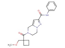5-{[1-(methoxymethyl)cyclobutyl]carbonyl}-N-phenyl-4,5,6,7-tetrahydropyrazolo[1,5-a]pyrazine-2-carboxamide