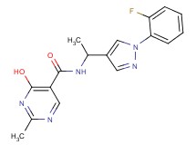N-{1-[1-(2-fluorophenyl)-1H-pyrazol-4-yl]ethyl}-4-hydroxy-2-methylpyrimidine-5-carboxamide