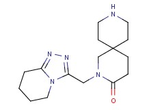 2-(5,6,7,8-tetrahydro[1,2,4]triazolo[4,3-a]pyridin-3-ylmethyl)-2,9-diazaspiro[5.5]undecan-3-one hydrochloride