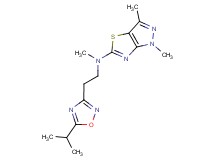 N-[2-(5-isopropyl-1,2,4-oxadiazol-3-yl)ethyl]-N,1,3-trimethyl-1H-pyrazolo[3,4-d][1,3]thiazol-5-amine