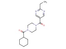 5-{[4-(cyclohexylcarbonyl)-1-piperazinyl]carbonyl}-2-ethylpyrimidine