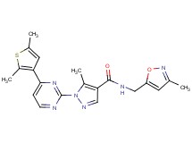 1-[4-(2,5-dimethyl-3-thienyl)-2-pyrimidinyl]-5-methyl-N-[(3-methyl-5-isoxazolyl)methyl]-1H-pyrazole-4-carboxamide