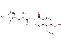 2-(5,6-dimethoxy-1-oxoisoquinolin-2(1H)-yl)-N-[(1,5-dimethyl-1H-pyrazol-4-yl)methyl]-N-methylacetamide