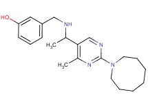 3-[({1-[2-(1-azocanyl)-4-methyl-5-pyrimidinyl]ethyl}amino)methyl]phenol