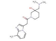 3-[(dimethylamino)methyl]-1-[(8-methylimidazo[1,2-a]pyridin-3-yl)acetyl]-3-piperidinol