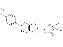 2,2-dimethyl-N-({5-[4-(methylthio)phenyl]-2,3-dihydro-1-benzofuran-2-yl}methyl)propanamide