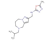 N-[(5-isobutyl-5,6,7,8-tetrahydro-4H-pyrazolo[1,5-a][1,4]diazepin-2-yl)methyl]-5-methyl-1,3,4-oxadiazol-2-amine