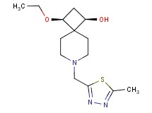 (1R*,3S*)-3-ethoxy-7-[(5-methyl-1,3,4-thiadiazol-2-yl)methyl]-7-azaspiro[3.5]nonan-1-ol