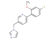 2-(4-fluoro-2-methoxyphenyl)-5-(1H-imidazol-1-ylmethyl)pyridine