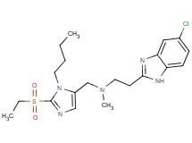 N-{[1-butyl-2-(ethylsulfonyl)-1H-imidazol-5-yl]methyl}-2-(5-chloro-1H-benzimidazol-2-yl)-N-methylethanamine