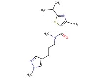 2-isopropyl-N,4-dimethyl-N-[3-(1-methyl-1H-pyrazol-4-yl)propyl]-1,3-thiazole-5-carboxamide