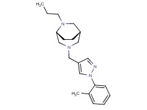(1S*,5R*)-3-{[1-(2-methylphenyl)-1H-pyrazol-4-yl]methyl}-6-propyl-3,6-diazabicyclo[3.2.2]nonane