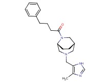 (1S*,5R*)-3-[(4-methyl-1H-imidazol-5-yl)methyl]-6-(4-phenylbutanoyl)-3,6-diazabicyclo[3.2.2]nonane
