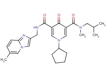 1-cyclopentyl-N-isobutyl-N-methyl-N'-[(6-methylimidazo[1,2-a]pyridin-2-yl)methyl]-4-oxo-1,4-dihydro-3,5-pyridinedicarboxamide