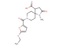 8-(5-ethoxy-2-furoyl)-1-methyl-2-oxo-1,8-diazaspiro[4.5]decane-4-carboxylic acid