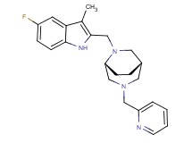 (1S*,5R*)-6-[(5-fluoro-3-methyl-1H-indol-2-yl)methyl]-3-(pyridin-2-ylmethyl)-3,6-diazabicyclo[3.2.2]nonane