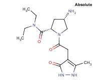 (4S)-4-amino-N,N-diethyl-1-[(5-methyl-3-oxo-2,3-dihydro-1H-pyrazol-4-yl)acetyl]-L-prolinamide