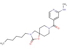 3-hexyl-8-[2-(methylamino)isonicotinoyl]-1-oxa-3,8-diazaspiro[4.5]decan-2-one
