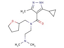 5-cyclopropyl-N-[2-(dimethylamino)ethyl]-3-methyl-N-(tetrahydrofuran-2-ylmethyl)-1H-pyrazole-4-carboxamide