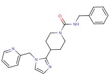 N-benzyl-4-[1-(pyridin-2-ylmethyl)-1H-imidazol-2-yl]piperidine-1-carboxamide