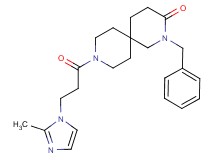 2-benzyl-9-[3-(2-methyl-1H-imidazol-1-yl)propanoyl]-2,9-diazaspiro[5.5]undecan-3-one