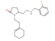 1-[2-(1-cyclohexen-1-yl)ethyl]-5-{2-[(2-fluorobenzyl)amino]ethyl}-2-pyrrolidinone