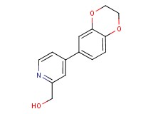 [4-(2,3-dihydro-1,4-benzodioxin-6-yl)-2-pyridinyl]methanol