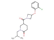 5-{[3-(2-chlorophenoxy)-1-azetidinyl]carbonyl}-1-isobutyl-2-piperidinone