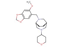 (1S*,5R*)-6-[(6-methoxy-1,3-benzodioxol-5-yl)methyl]-3-(tetrahydro-2H-pyran-4-yl)-3,6-diazabicyclo[3.2.2]nonane