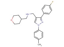 1-[3-(4-fluorophenyl)-1-(4-methylphenyl)-1H-pyrazol-4-yl]-N-(tetrahydro-2H-pyran-4-ylmethyl)methanamine