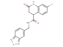 N-(2,1,3-benzothiadiazol-5-ylmethyl)-7-fluoro-2-oxo-1,2,3,4-tetrahydroquinoline-4-carboxamide