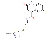 6-fluoro-N-{2-[(5-methyl-1,3,4-thiadiazol-2-yl)thio]ethyl}-2-oxo-1,2,3,4-tetrahydro-4-quinolinecarboxamide