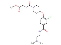 methyl 4-{4-[2-chloro-4-({[2-(dimethylamino)ethyl]amino}carbonyl)phenoxy]-1-piperidinyl}-4-oxobutanoate