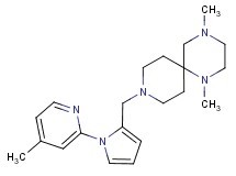 1,4-dimethyl-9-{[1-(4-methylpyridin-2-yl)-1H-pyrrol-2-yl]methyl}-1,4,9-triazaspiro[5.5]undecane