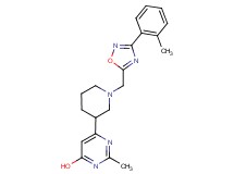 2-methyl-6-(1-{[3-(2-methylphenyl)-1,2,4-oxadiazol-5-yl]methyl}piperidin-3-yl)pyrimidin-4-ol