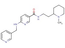 N-[2-(1-methyl-2-piperidinyl)ethyl]-6-[(3-pyridinylmethyl)amino]nicotinamide