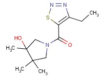 1-[(4-ethyl-1,2,3-thiadiazol-5-yl)carbonyl]-3,4,4-trimethylpyrrolidin-3-ol