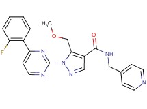 1-[4-(2-fluorophenyl)-2-pyrimidinyl]-5-(methoxymethyl)-N-(4-pyridinylmethyl)-1H-pyrazole-4-carboxamide